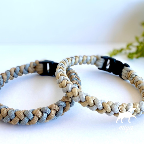 受注制作 パラコード首輪 リード・首輪 M IYA 通販 13271856｜Creema