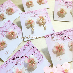 桜の花ピアス 3枚目の画像