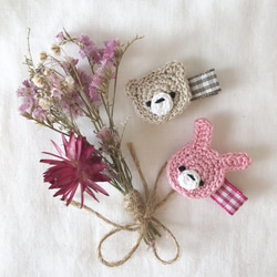 ⓝⓔⓦ【ポメラニアン】ベビーヘアクリップ キッズヘアクリップ