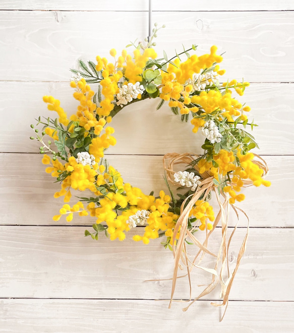 受注制作ミモザリースLLサイズ 【公式通販】