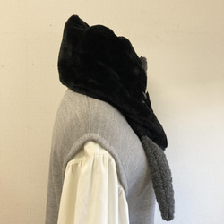 促銷價 ★ Resale x 3 最強蓬鬆保暖❤️ 舒緩貓毛圍巾（黑色） 第6張的照片