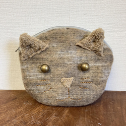 促銷價★可愛❤️貓毛小包（摩卡） 第6張的照片