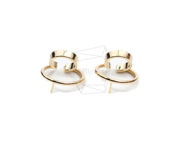 ERG-1955-G【2個入り】ラウンドイヤーカフ/Round Earcuffs Earrings 1枚目の画像