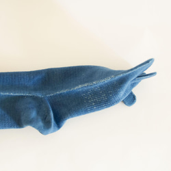 　あったか５本指靴下　絹コットン　藍染め　内側シルク100%　 冷え取り　オーガニックコットン　シルク　温活　出産祝い　 10枚目の画像