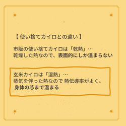 花粉症にも 無農薬玄米アイピロー 安眠 快眠 アレルギー 花粉症 温活 冷え フラワー柄 イエロー） 5枚目の画像