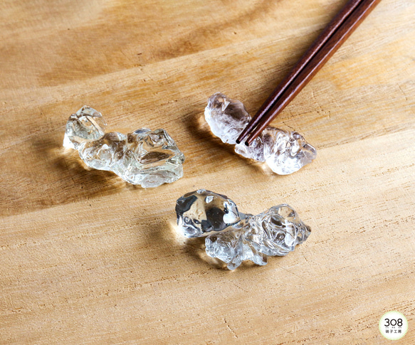 ガラスの箸置き 氷のかけら 箸・箸置き 308硝子工房 通販 13274440