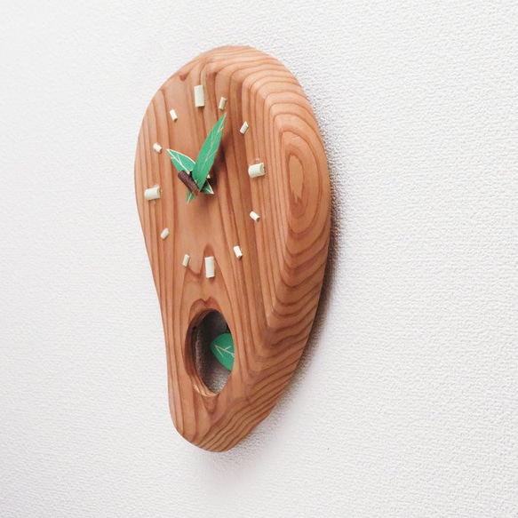 手作り木の振り子掛時計 3枚目の画像