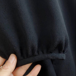 ✜フォーマルブラックワンピース✜二越ちりめん✜【送料無料】✜ 10枚目の画像