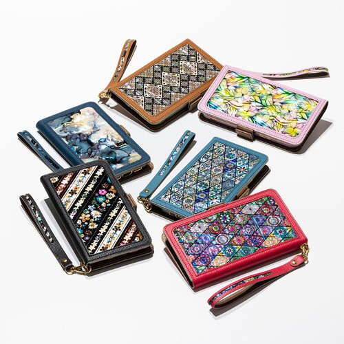 天然貝 螺鈿アート × 本革 レザー ☆ High Style 手帳型 iPhone 天然貝 螺鈿アート × 本革 レザー ☆ High Style 手帳型 iPhone