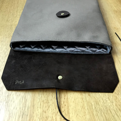 PCケース・MacBook ／12インチ用サイズ < envelope / gray > 3枚目の画像