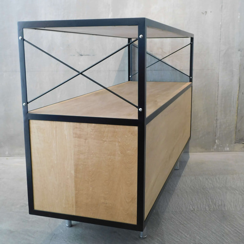 送料無料 シェルフキャビネット1200 SHELF CABINET 1200 BROWN 棚