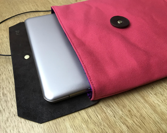 PCケース・MacBook ／12インチ用サイズ < envelope / pink> 5枚目の画像