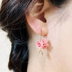 ＂hana saku＂ accessory お花を身につけるアクセサリー　　　　花咲くピアス／イヤリング　〈春〉 9枚目の画像