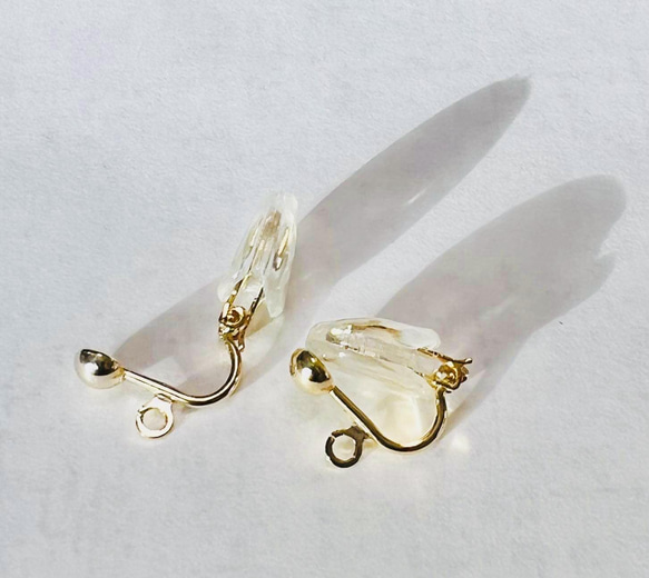 ＂hana saku＂ accessory お花を身につけるアクセサリー　　　　花咲くピアス／イヤリング　〈春〉 14枚目の画像