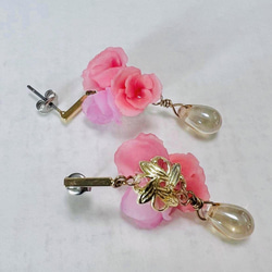 ＂hana saku＂ accessory お花を身につけるアクセサリー　　　　花咲くピアス／イヤリング　〈春〉 12枚目の画像