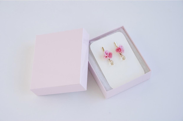 ＂hana saku＂ accessory お花を身につけるアクセサリー　　　　花咲くピアス／イヤリング　〈春〉 8枚目の画像