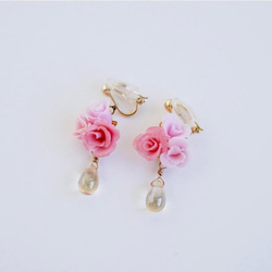 ＂hana saku＂ accessory お花を身につけるアクセサリー　　　　花咲くピアス／イヤリング　〈春〉 2枚目の画像