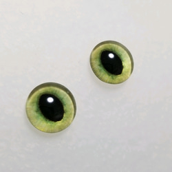 H39　猫の瞳　１０㎜【ドーム型】　グラスアイ　羊毛フェルト用 1枚目の画像