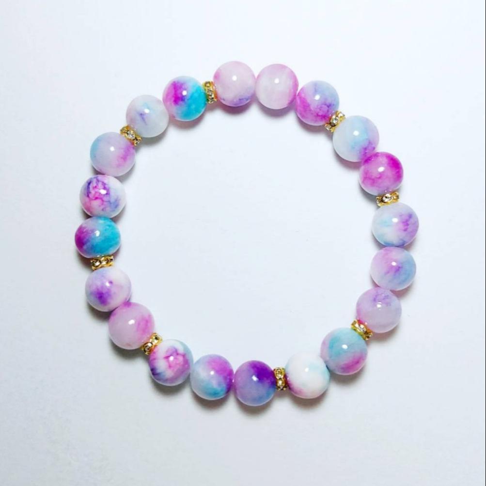 最新最全の 【最強】ブレスレット☆ピンクパープルジェイド‼︎ アクセサリー