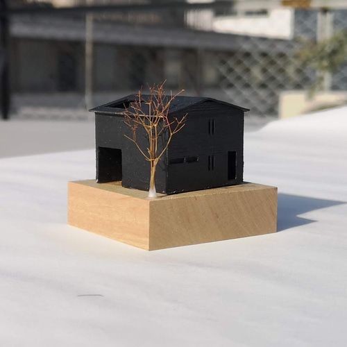 CASESTUDYHOUSE 05 置物 オブジェ 1/200模型 3Dプリントハウス 