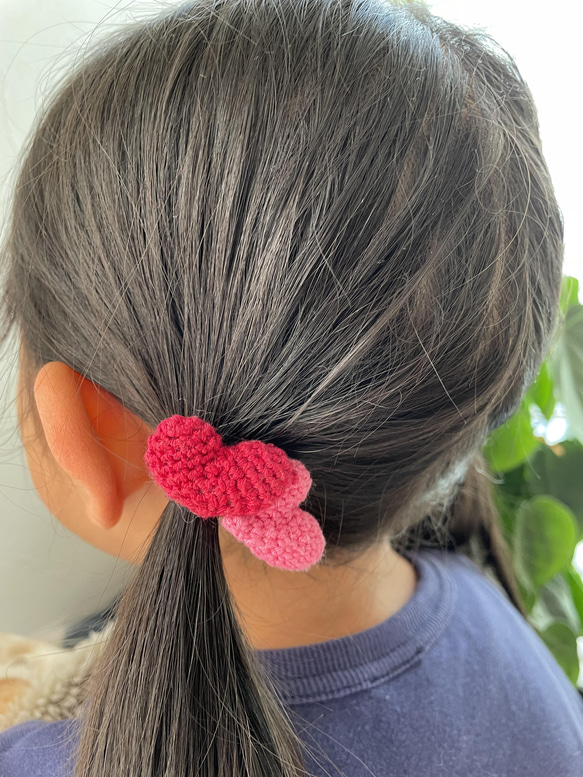 ハートのヘアゴム♡ 5枚目の画像