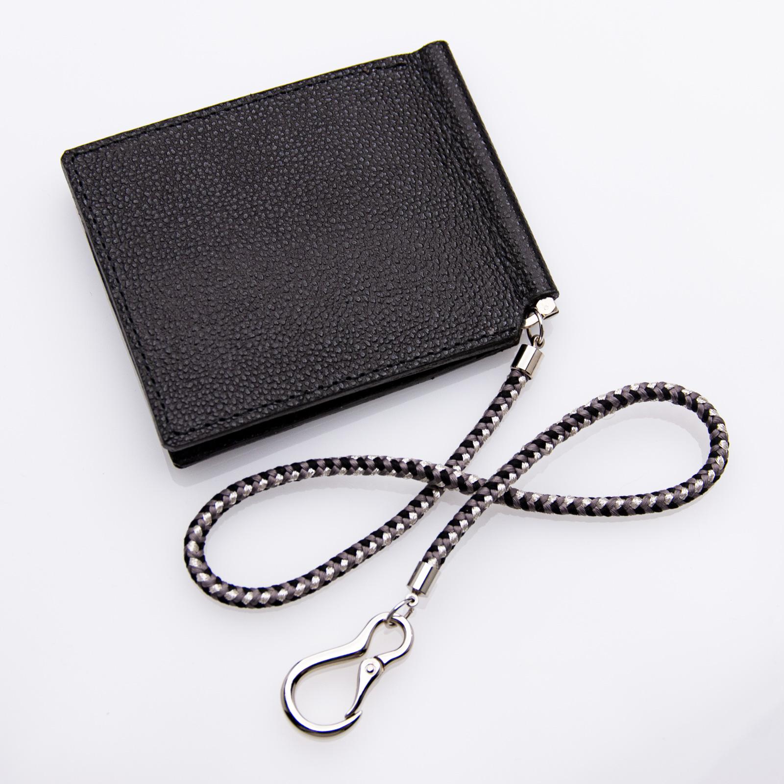 マネークリップ【黒桟革×マルゴー】　ブラック　マルゴー Amazon | 革職人 Margot (マルゴー) マネークリップ 小銭入れ