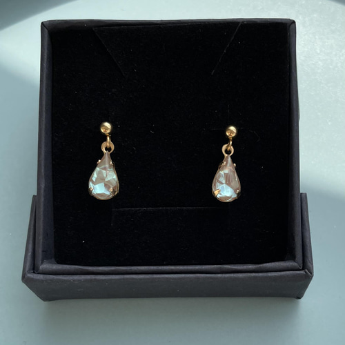 レアカラーヴィンテージサフィリーンサフィレットピアスドイツ