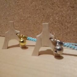 メイプル製琴柱形ストラップ・キーホルダー 3枚目の画像