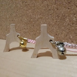 メイプル製琴柱形ストラップ・キーホルダー 2枚目の画像