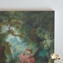 織物面板斯堪的納維亞室內藝術面板插圖面板板繪畫鞦韆*豚鼠 第3張的照片