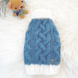 XS❤️202犬✫猫用手編みセーター ペット服・アクセサリー やっちゃん