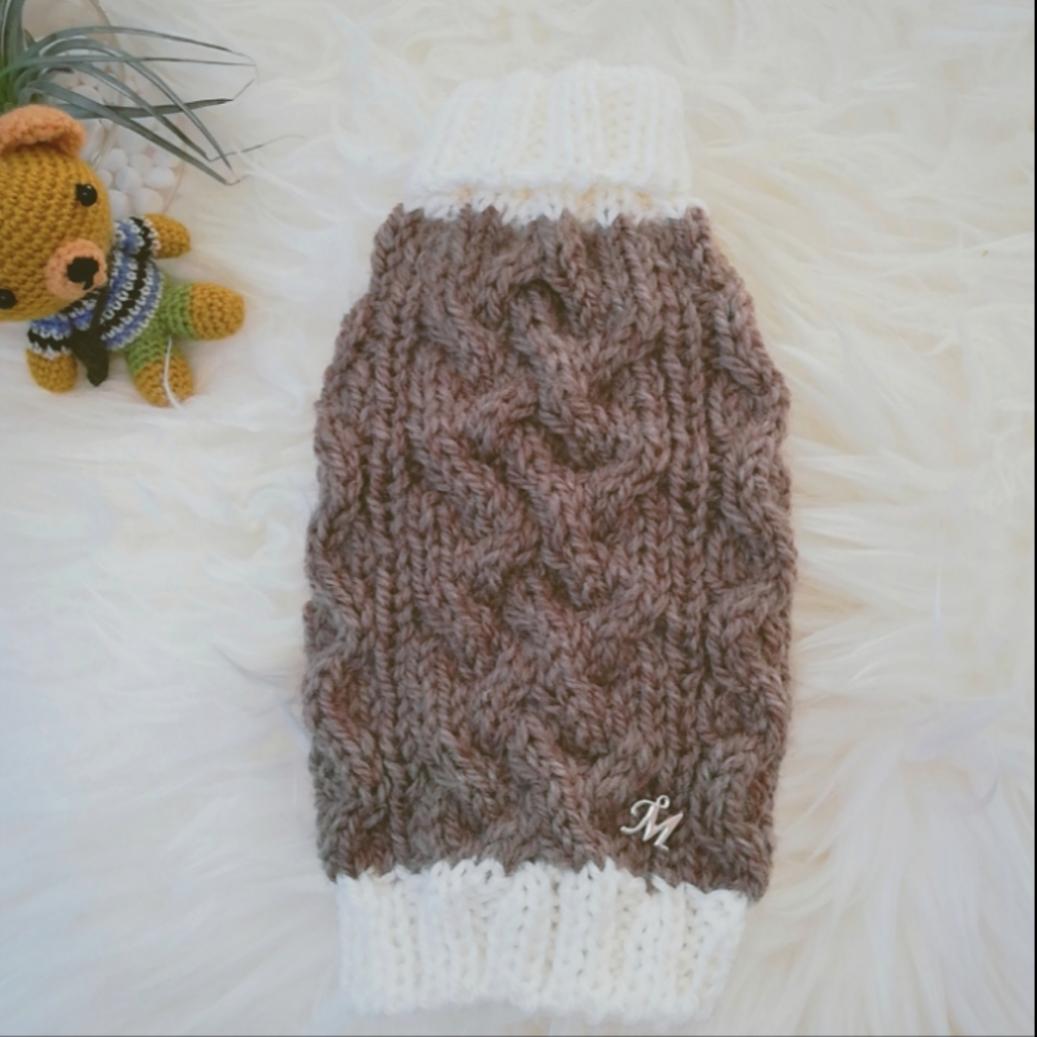 XS129犬☆猫用手編みセーター ペット服・アクセサリー やっちゃん 通販