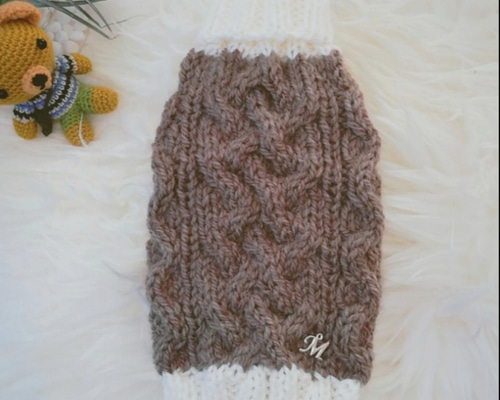 XS129犬☆猫用手編みセーター ペット服・アクセサリー やっちゃん 通販