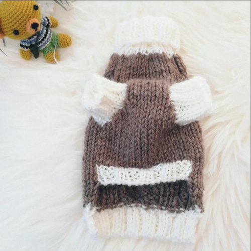 XS129犬☆猫用手編みセーター ペット服・アクセサリー やっちゃん 通販