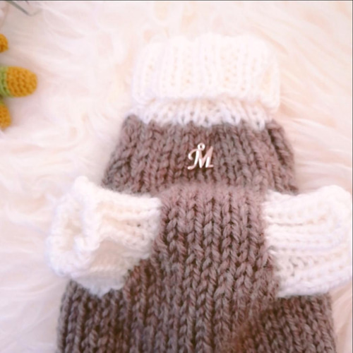 XS129犬☆猫用手編みセーター ペット服・アクセサリー やっちゃん 通販