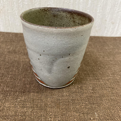 彩泥色絵フリーカップ(横縞）　　　　　　　　　　　　　　　　　 2枚目の画像
