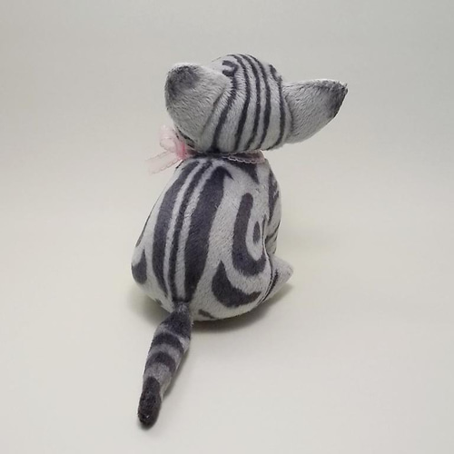 アメショぬいぐるみ ちびにゃアメショシルバー ハンドメイド