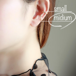 14kgf- square cut ear cuff (midium size) 第9張的照片