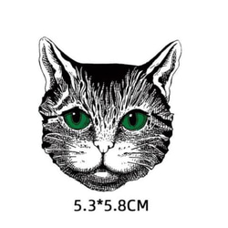 ネコ アイロンプリント 5.3cm*5.8cm 1枚目の画像