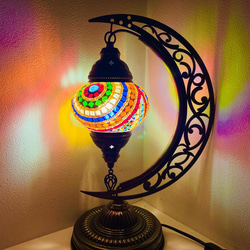 飾り部分が銅のハンドメイド♡トルコランプ♡スタンドライト 飾り部分が銅のハンドメイド♡トルコランプ♡スタンドライト