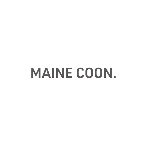 メインクーン [ Maine Coon ]｜猫の品種ロゴパーカー 2枚目の画像