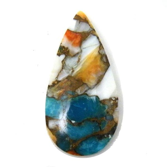 天然石　コパオイスターターコイズ(Copper Oyster Turquoise)　ルース　st-st-510 1枚目の画像