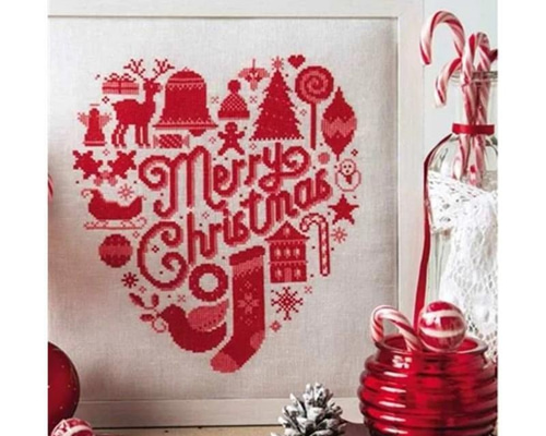 送料無料】☆メリークリスマス14ct☆クロスステッチ刺繍キット キット