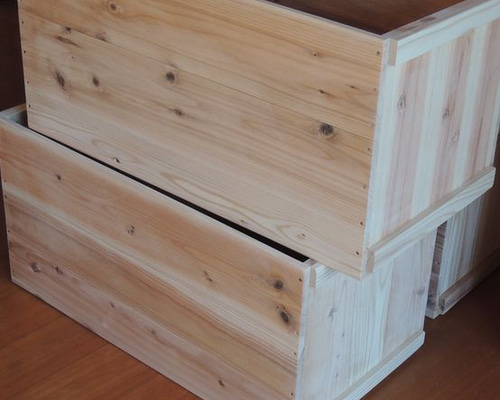 リンゴ箱2個セット 本棚・絵本棚・マガジンラック kiya 通販 13278028