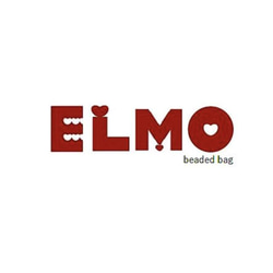 【ELMO】カラフル❤︎ビーズバッグRed&White  M 7枚目の画像