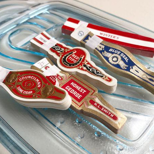 【未使用】’50～’60年代頃　ビンティージ　シガーバンド 282枚　ファイル入 未使用】'50～'60年代頃 ビンティージ シガーバンド 282枚