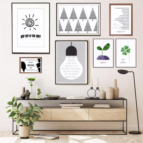 No.281. don't worry be happy 虹⭐️ポスター 北欧 アート 名言 愛