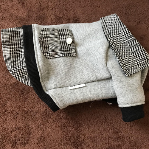 ☆犬服☆グレンチェックのシャツ&ワンピ ハンドメイド オーダー ペット