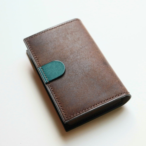 プエブロ（ツンドラカラー) 名刺入れ カードケース メンズ イタリアン