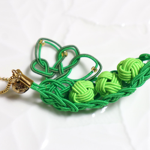 みずみずしい枝豆くん〜水引ストラップ その他アクセサリー Yini(いに